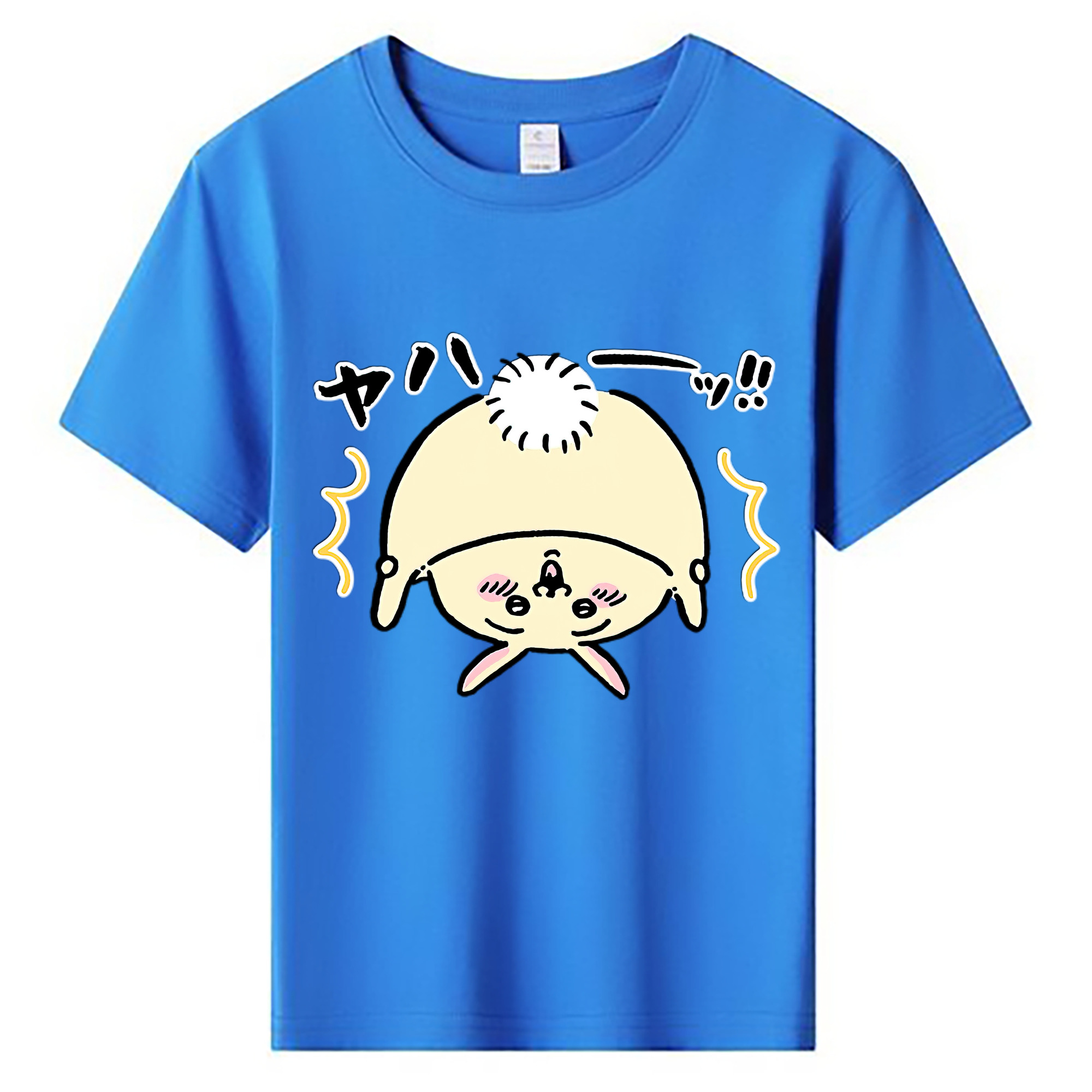 （画像用） ちいかわ うさぎ Chii-kawa usagi 綿100％キッズTシャツ（フロントプリント）